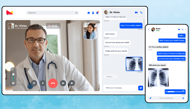 build chat solution for healthcare app