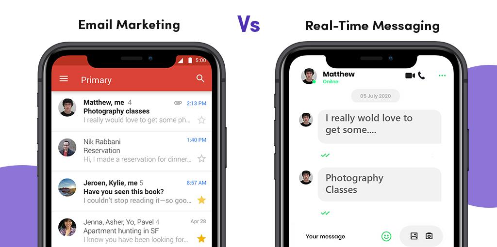 Real-Time Messaging Vs Email Marketing