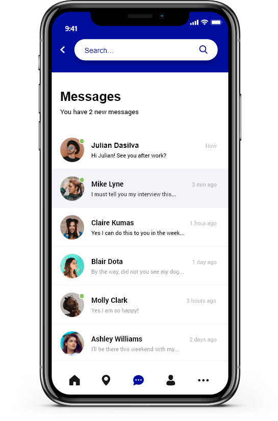 How does random chat app work?
